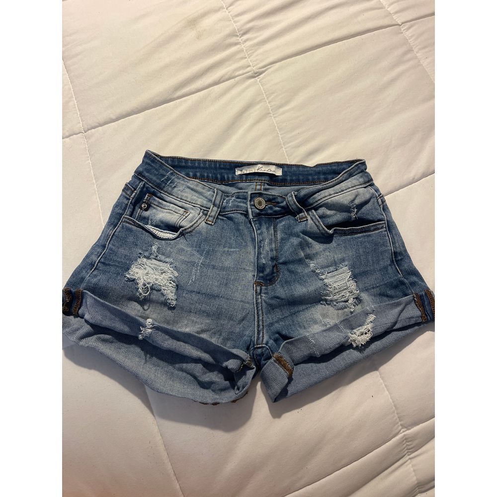 Kancan Distressed Denim Shorts Trendy‎ Summer Casual Wear Size 25